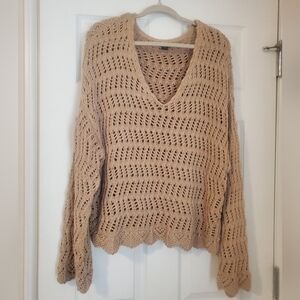 American Eagle crochet sweater